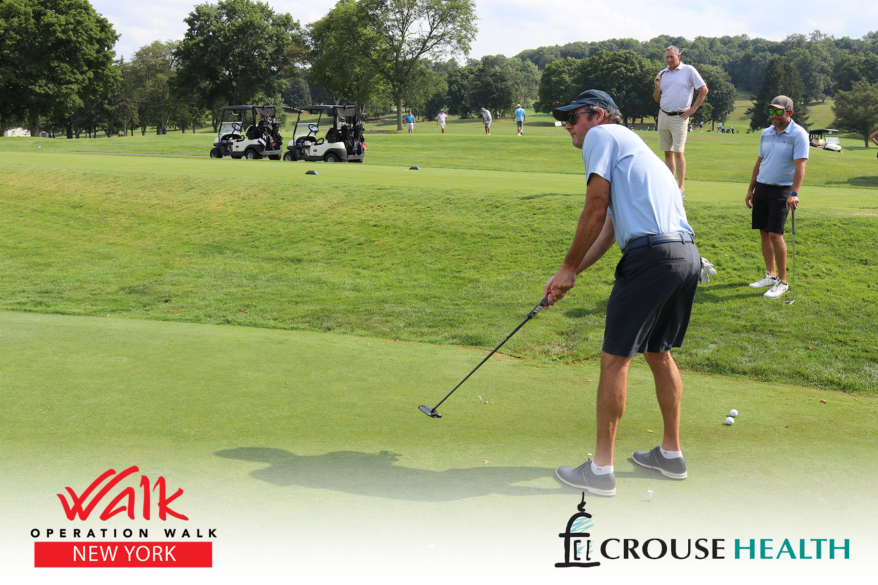 Chris Fatti, DPM putting at the Operation Walk NY tournament