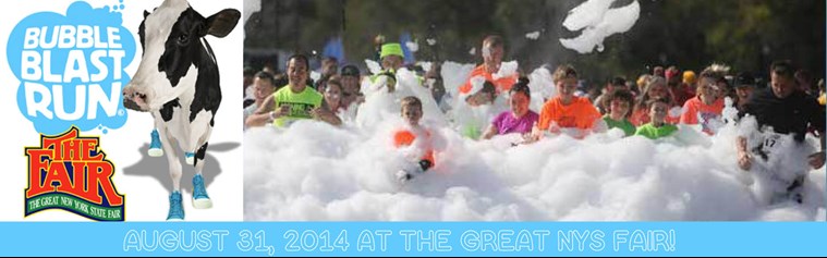 Bubble Blast Run 2014 at the Great NYS Fair